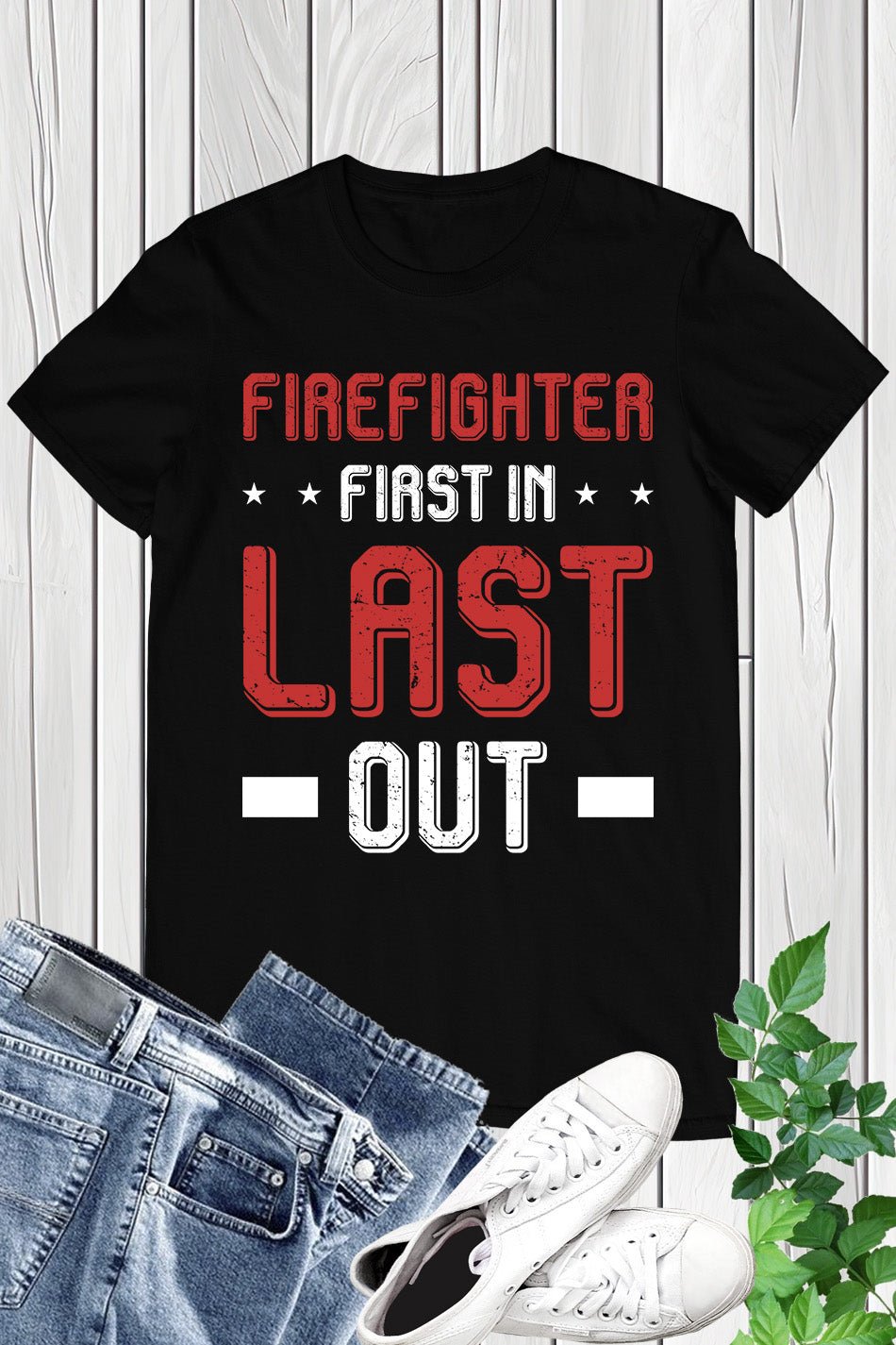 Firefighters Fireman Slogan T shirt