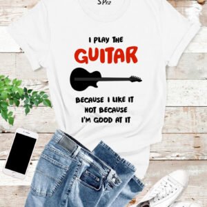 Learning To Play Guitar Hobby T Shirt