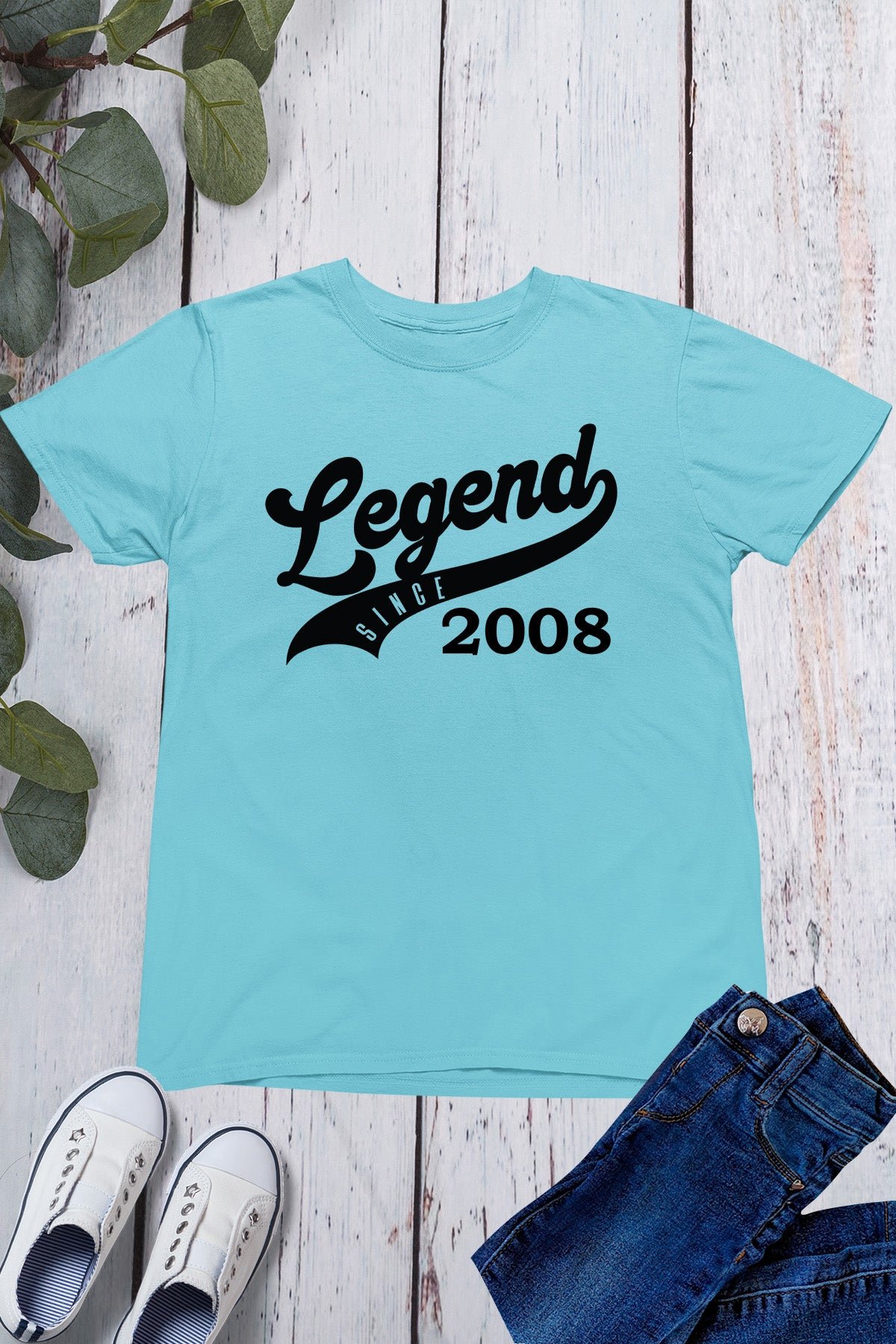 Legend Since 2008 16th Birthday Shirt - Image 4