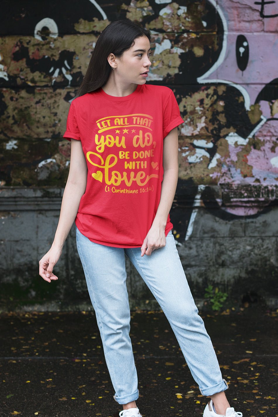 Let all That You Do, Be Done With Love Bible verse Shirts