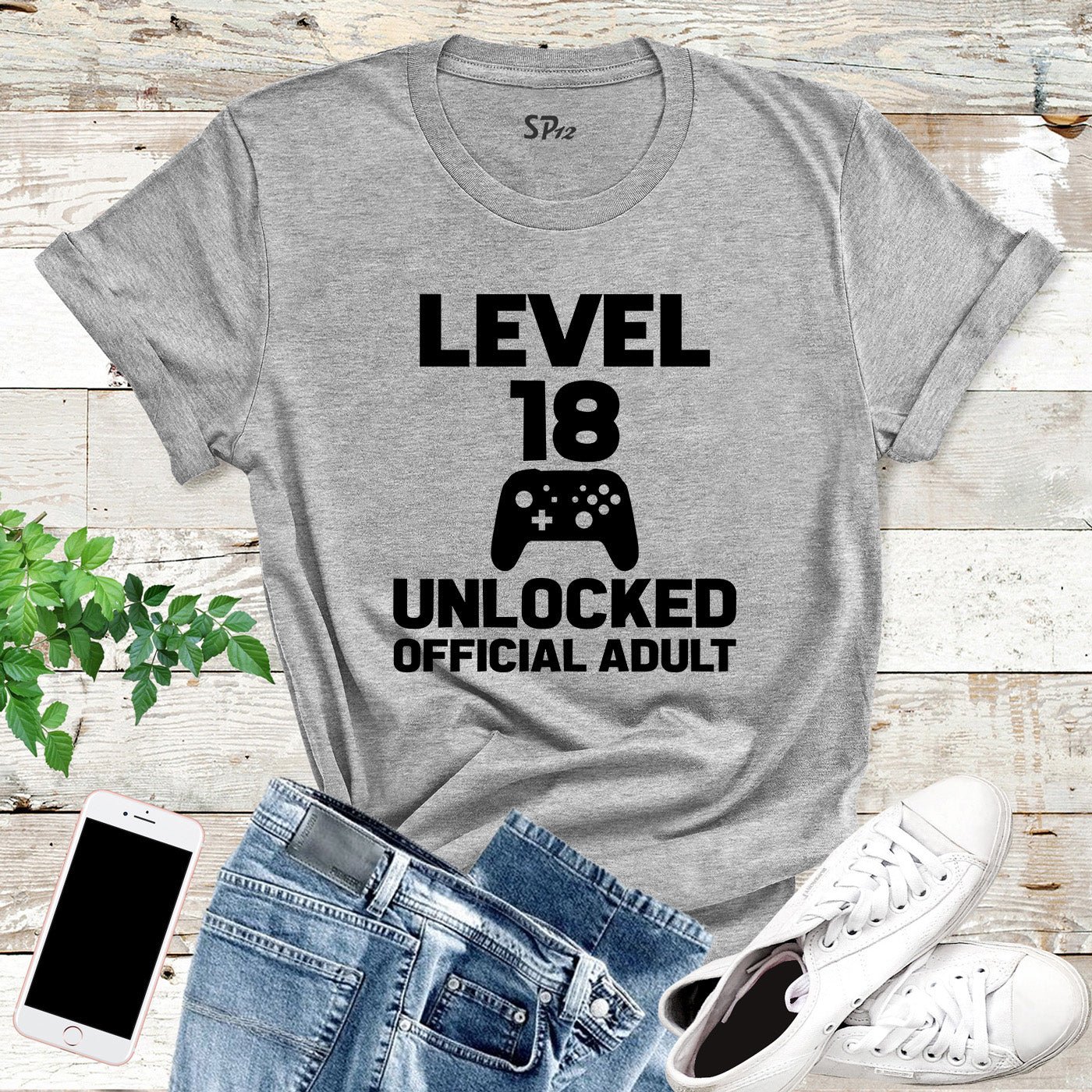 Level 18 Unlocked Official Adult Shirt