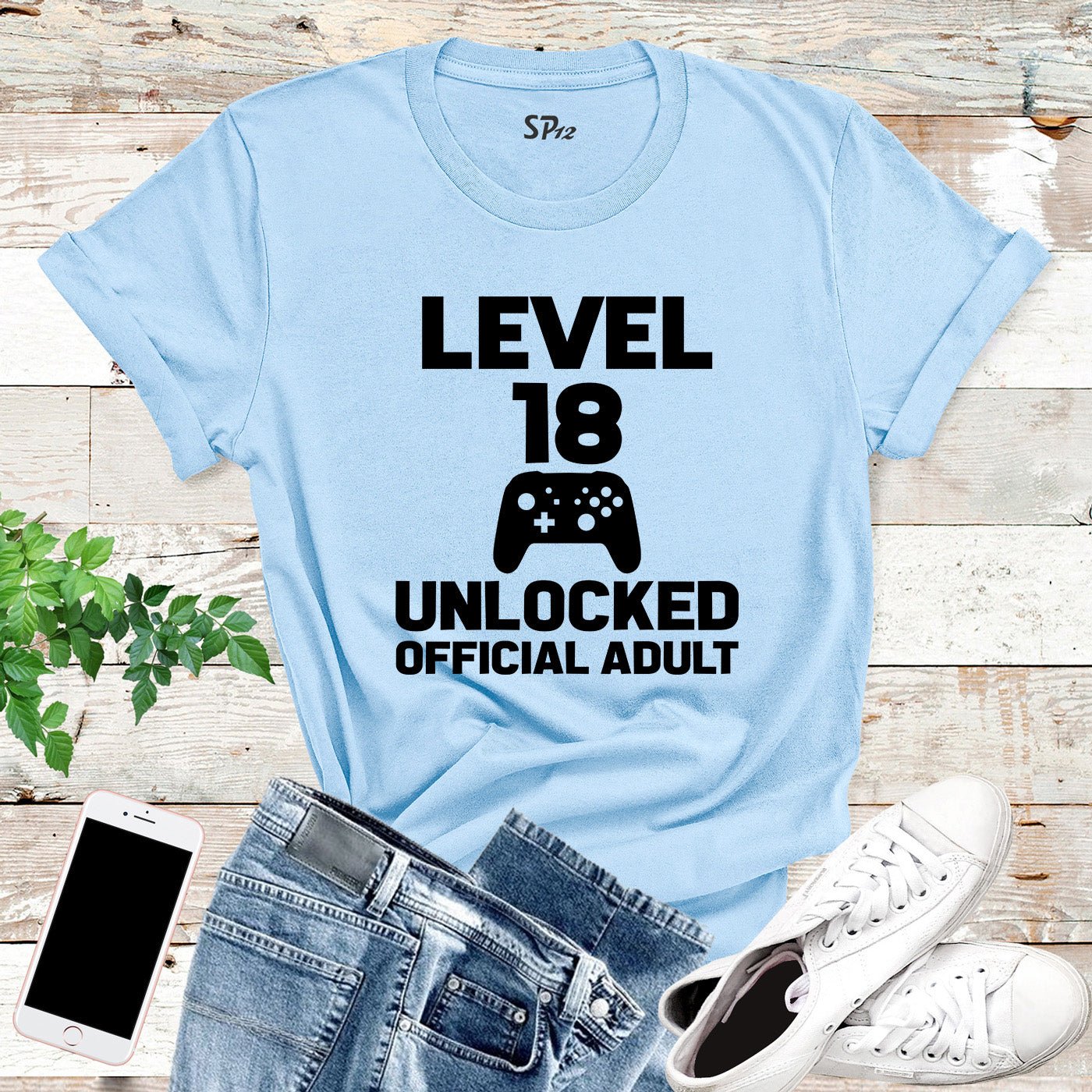 Level 18 Unlocked Official Adult Shirt