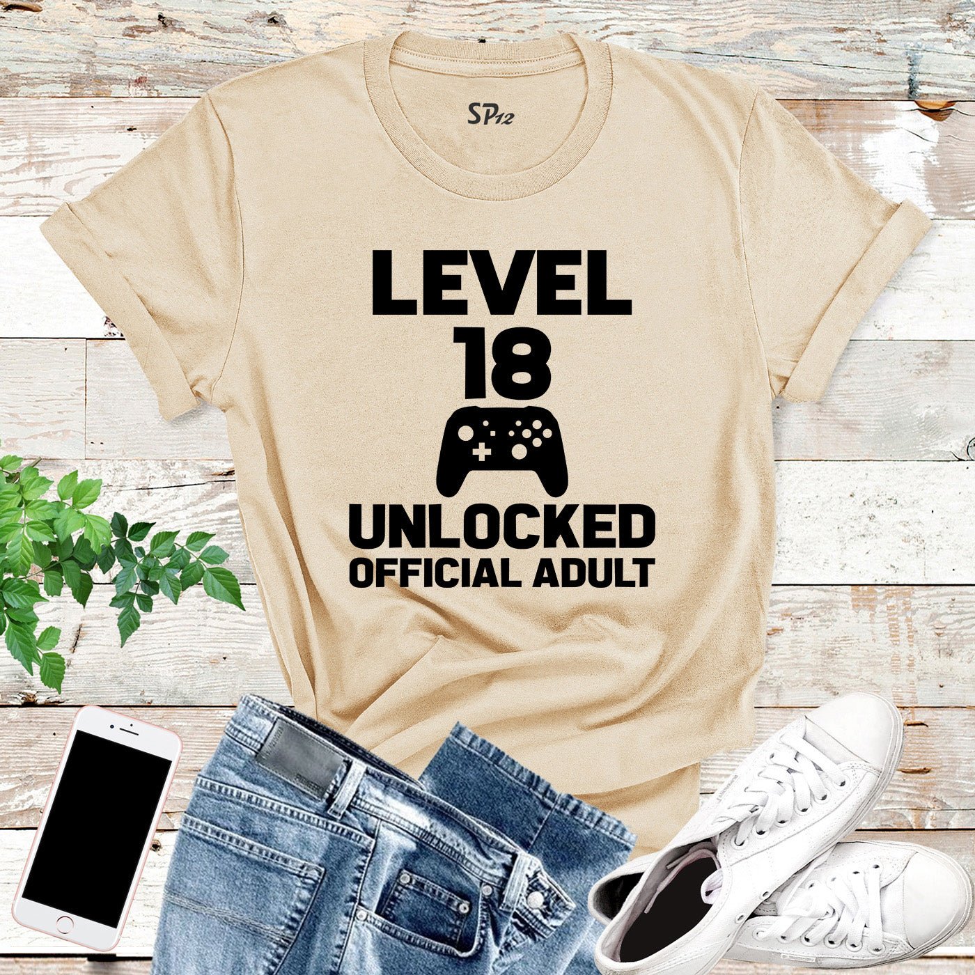 Level 18 Unlocked Official Adult Shirt