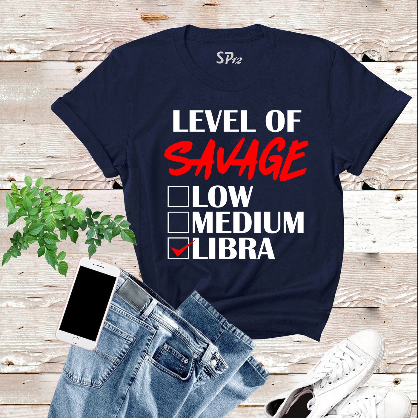 Level Of Savage Libra T Shirt - Image 8