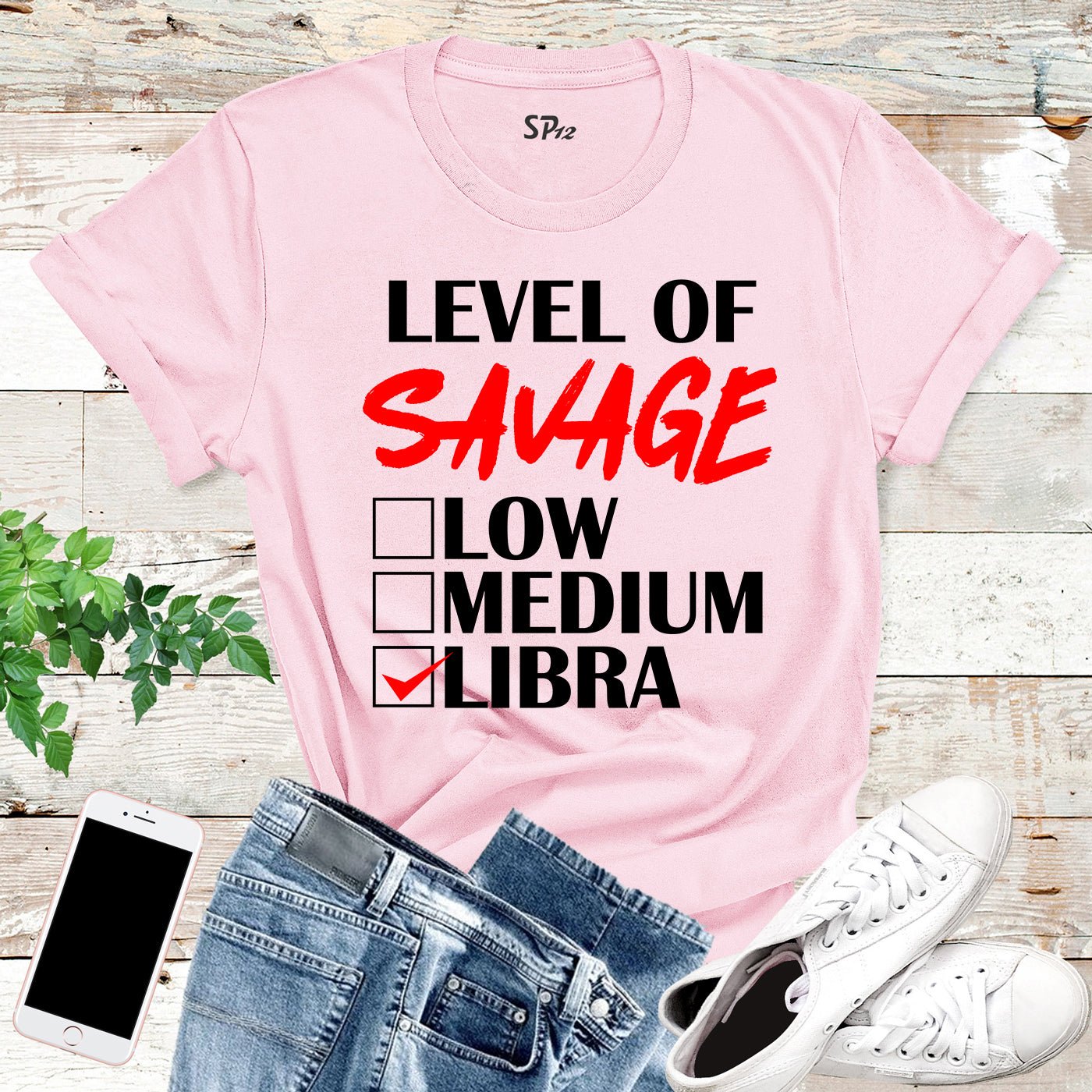 Level Of Savage Libra T Shirt - Image 4