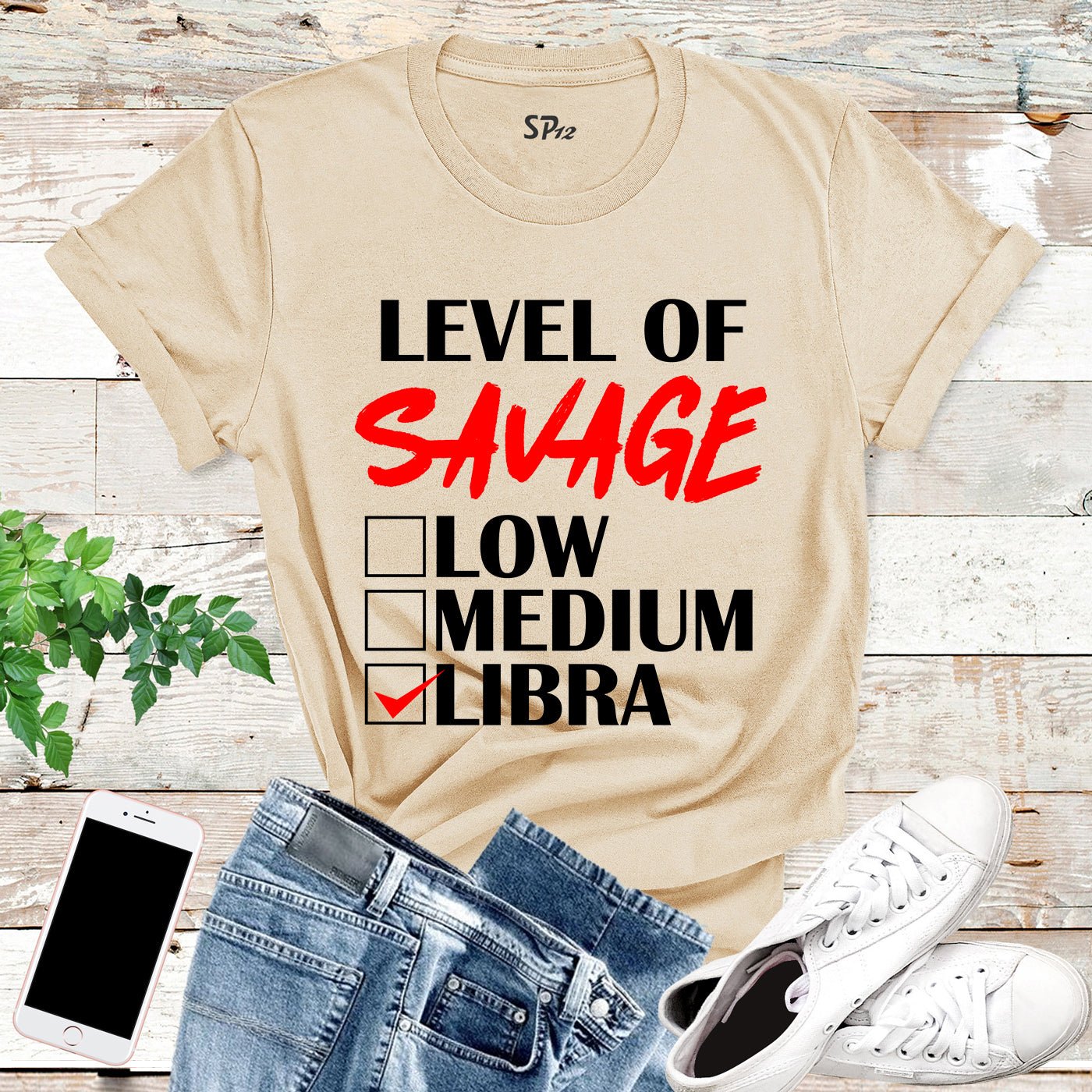 Level Of Savage Libra T Shirt - Image 5