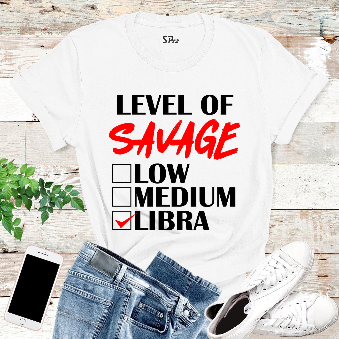 Level Of Savage Libra T Shirt