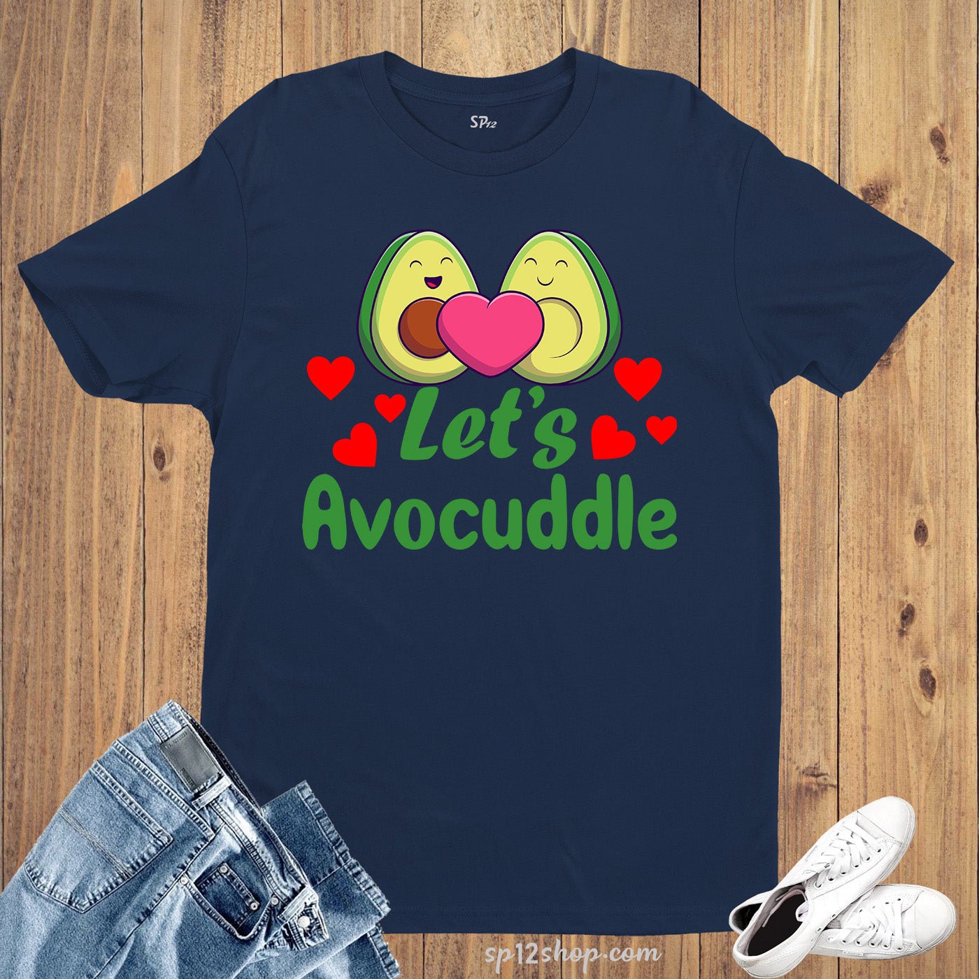 Let's Avocuddle Valentine T Shirts for Couples - Image 6