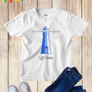 Light House Graphic Funny Kids T Shirt