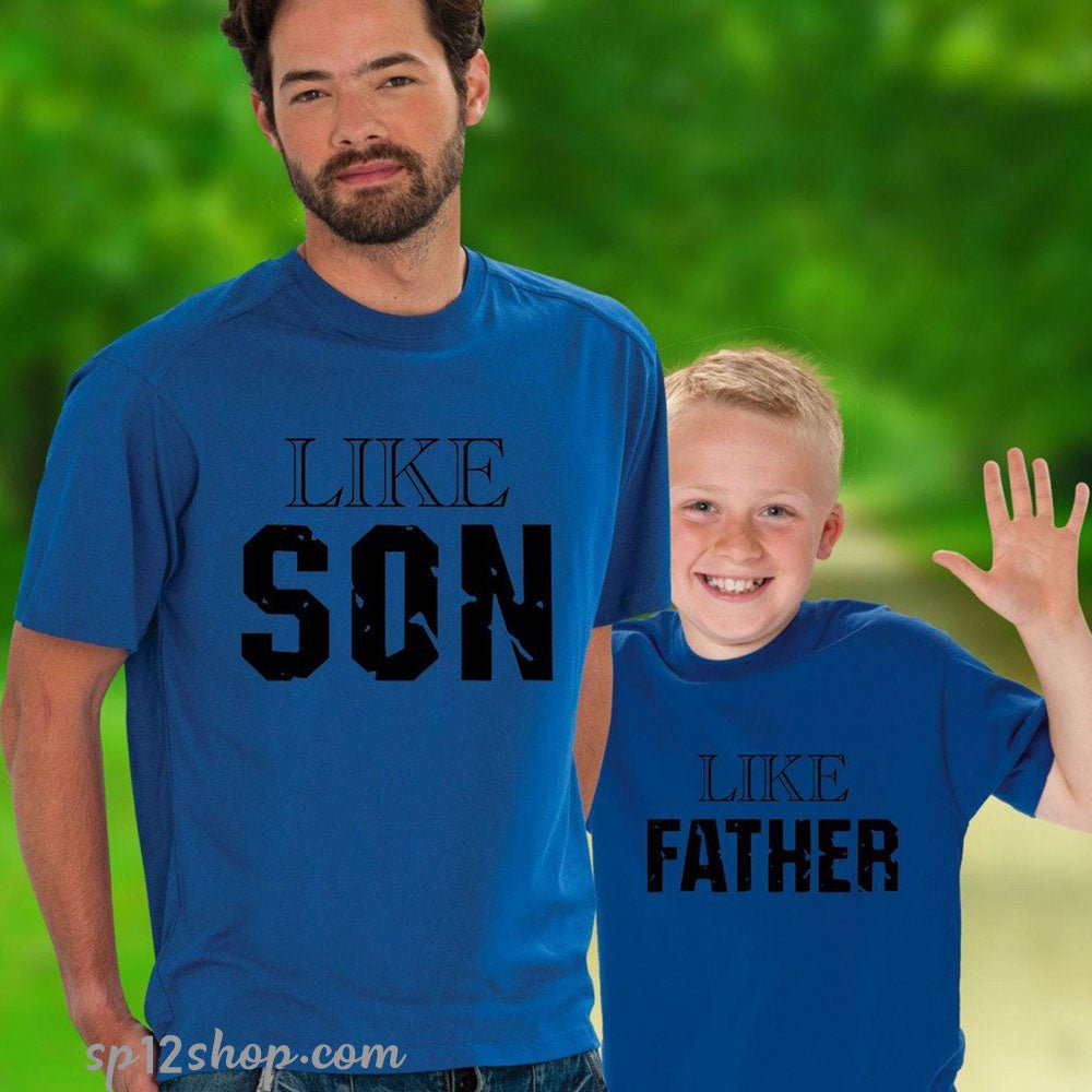 Daddy Father Dad Son Matching T shirt Like Father Like Son