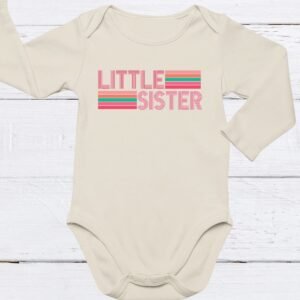 Little Sister Retro Baby Bodysuit
