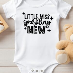 Little Miss Sparkling New Baby Bodysuit