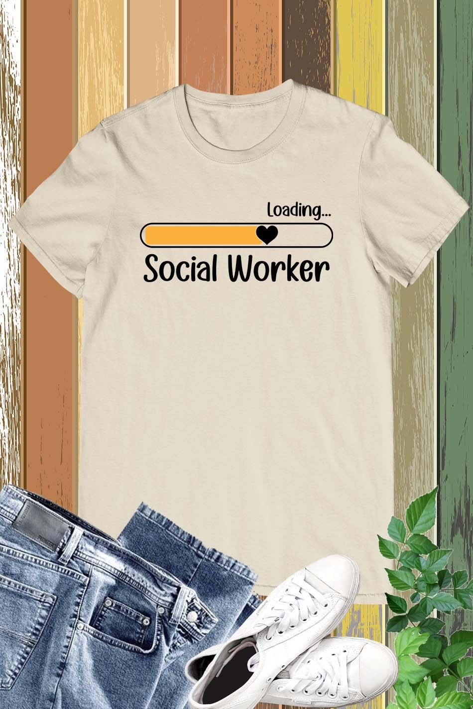 Funny Loading Social Worker T shirt