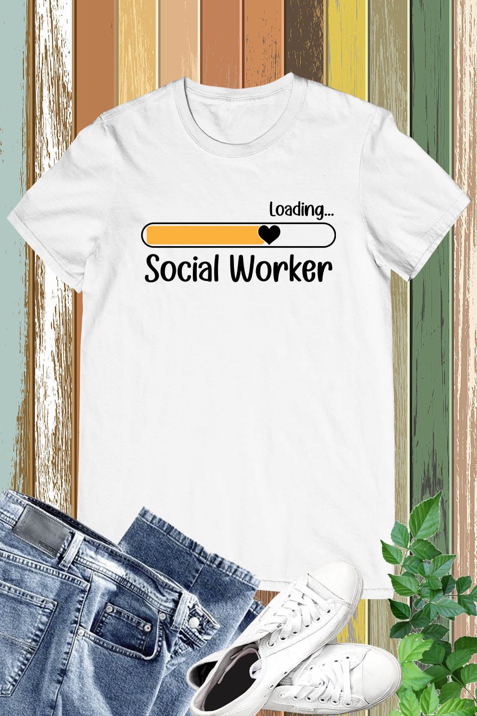 Funny Loading Social Worker T shirt