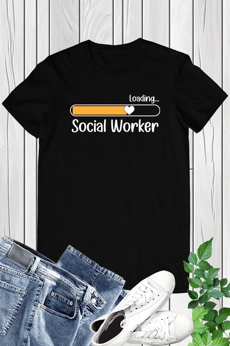 Funny Loading Social Worker T shirt