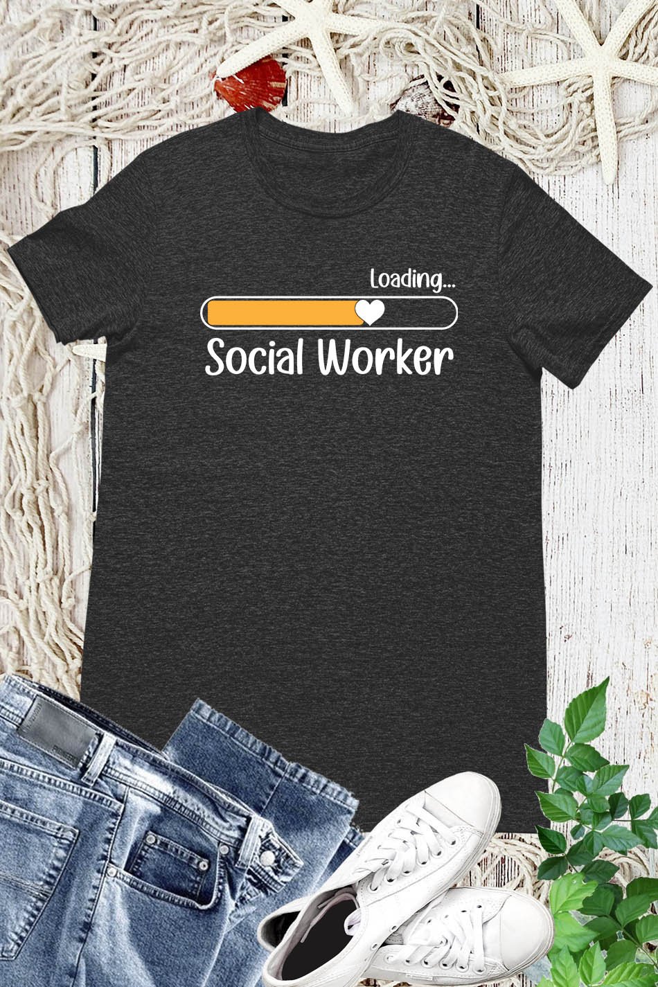 Funny Loading Social Worker T shirt