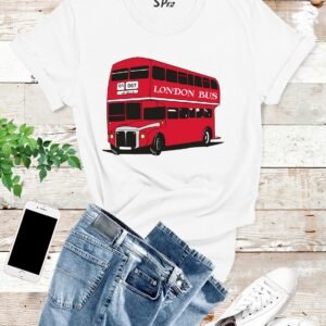 London Bus Vintage Double Decker Souvenir T Shirt