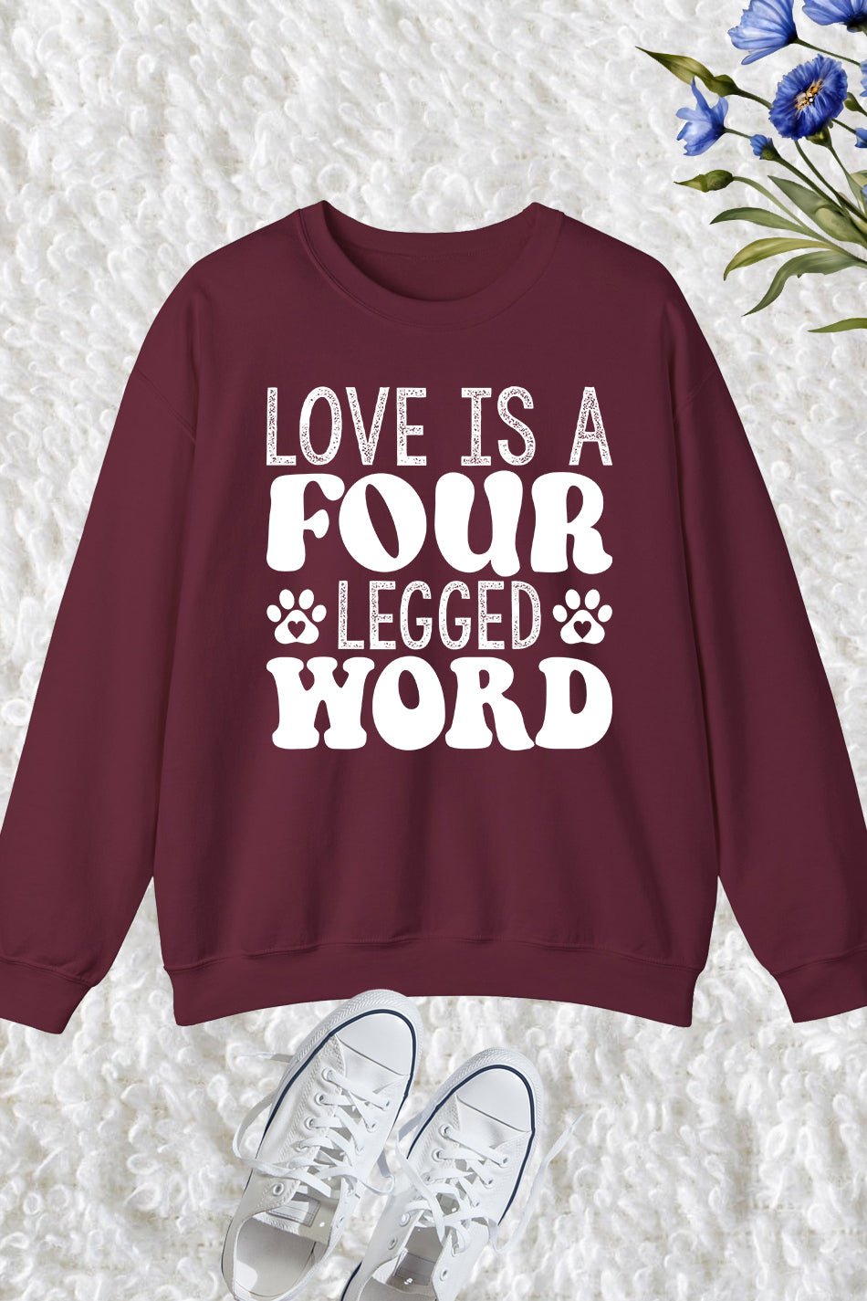 Love is a Four-legged Word CaSweatshirt - Image 7