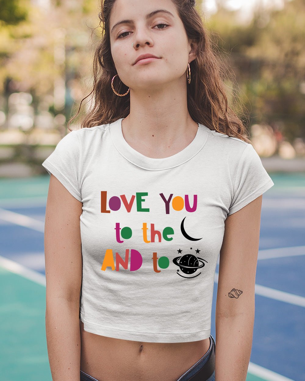 I Love You to The Moon Baby Top Tee Shirt - Image 3