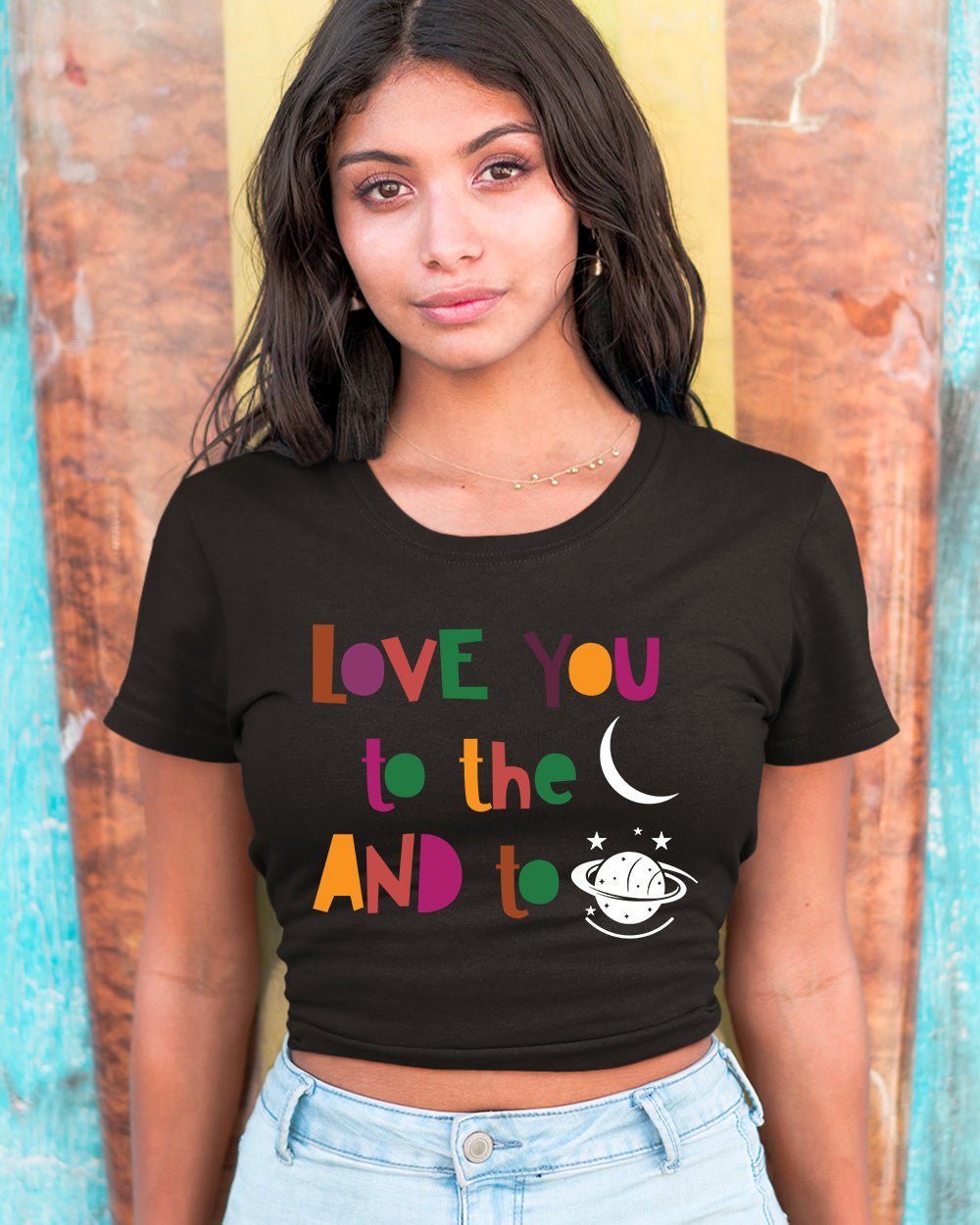 I Love You to The Moon Baby Top Tee Shirt - Image 2