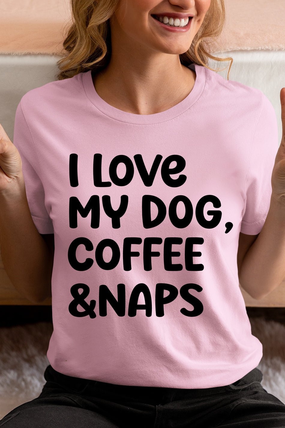 I love My Dog Coffee and Naps Shirt - Image 2