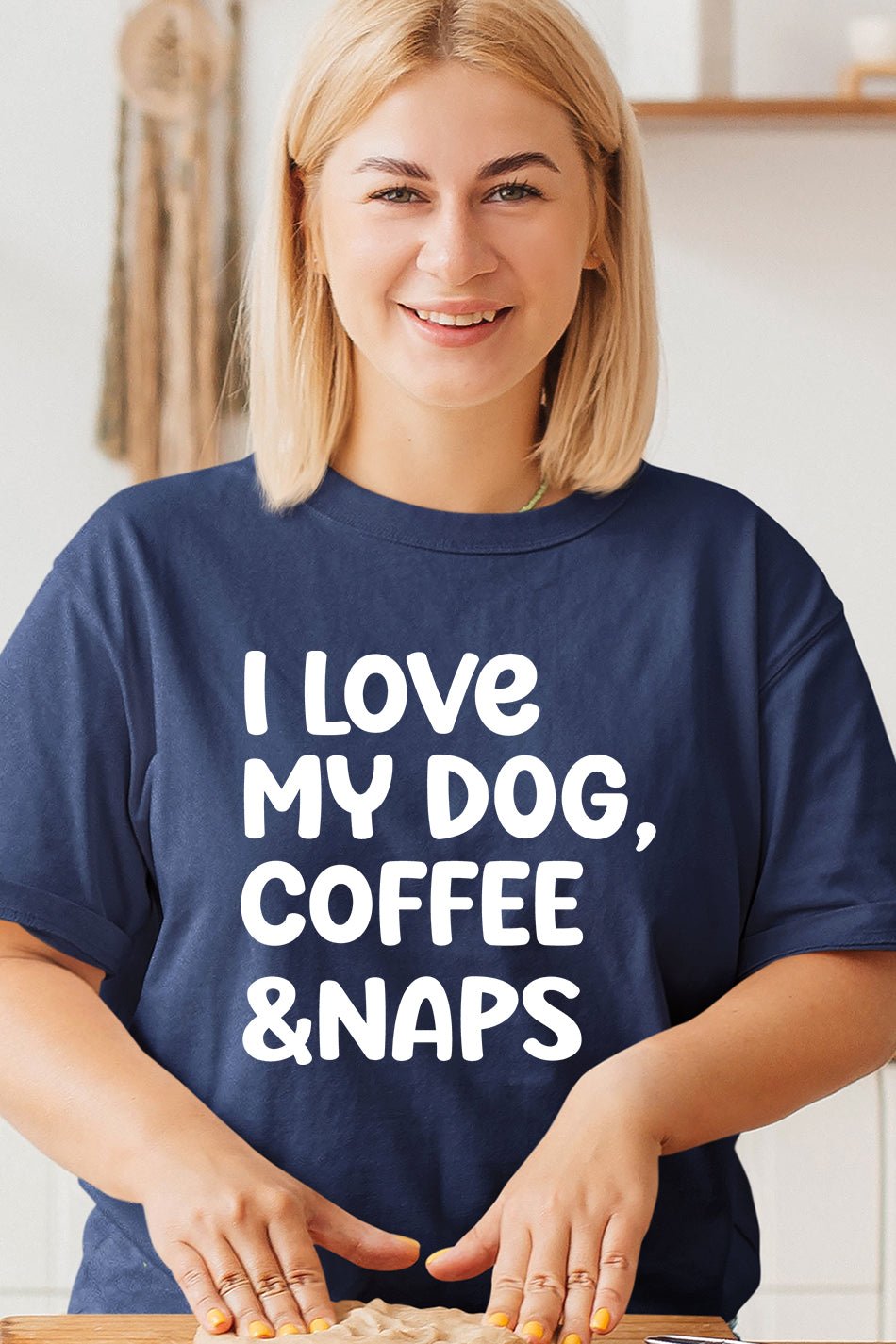 I love My Dog Coffee and Naps Shirt - Image 3