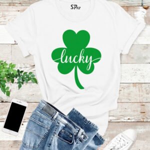 Lucky Shamrocks leaf St Patrick's Day T Shirt