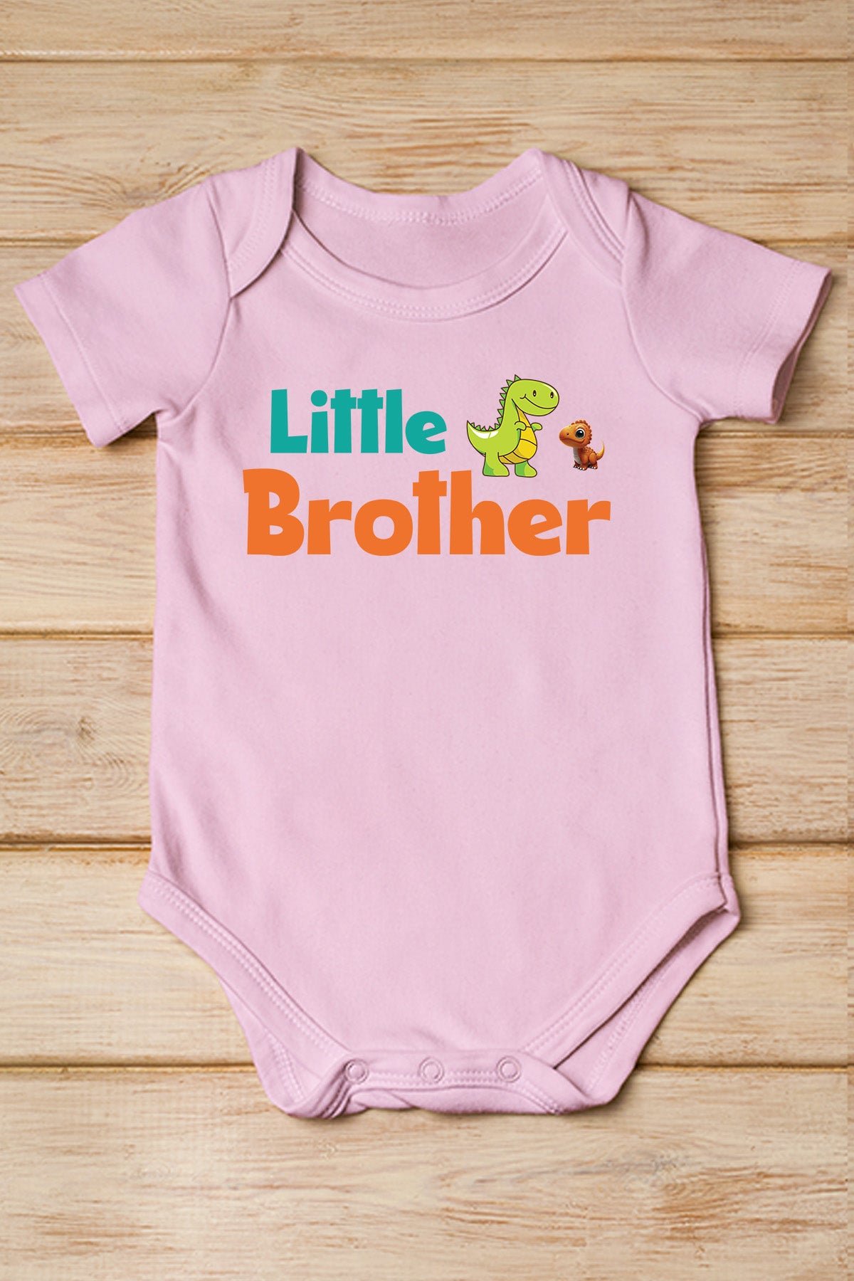 Little Brother Dinosaur Baby Bodysuit - Image 3