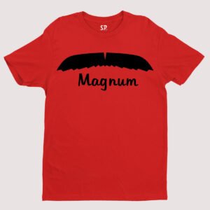 Magnum Moustache Funny Slogan Movember Awareness T shirt