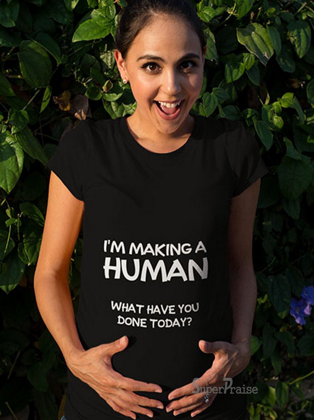 Making Human Funny Pregnancy Maternity T Shirts