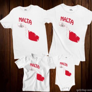 Malta Flag T Shirt Olympics FIFA World Cup Country Flag Tee Shirt