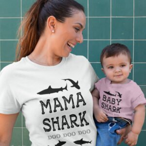 Mama Shark baby Shark Matching T Shirt