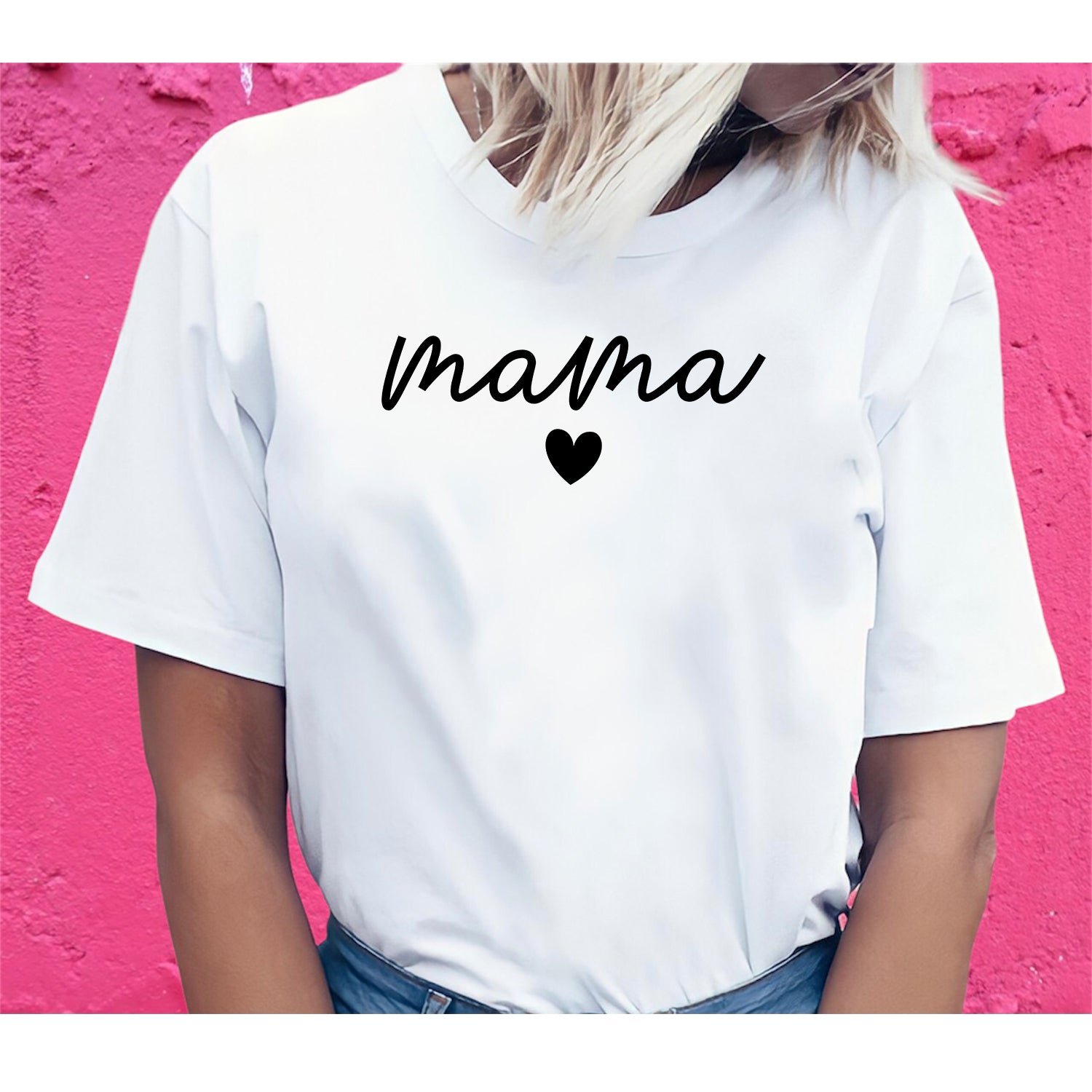 New Customized Mama Heart Mothers Day T-Shirts Gifts For Mom - Image 3