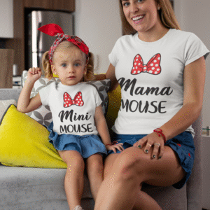 Mama Mouse And Mini Mouse Matching T Shirt