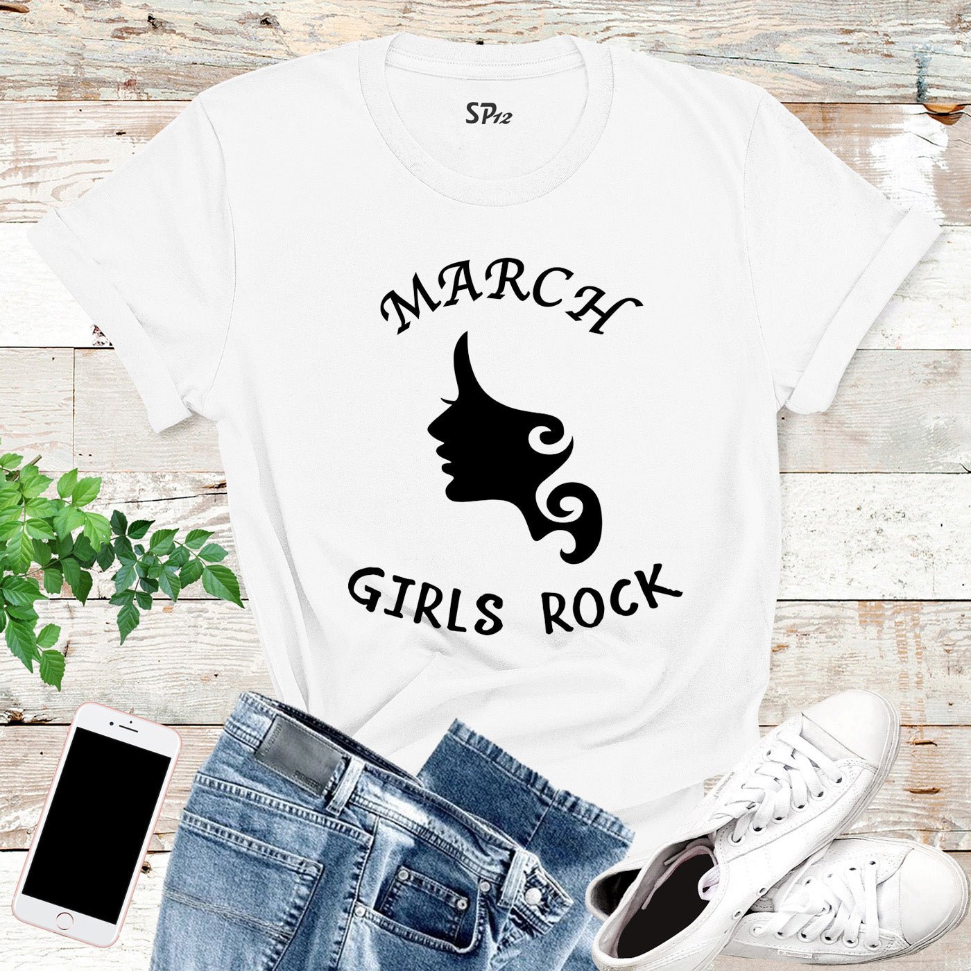 March Girls Rock Birthday T Shirt