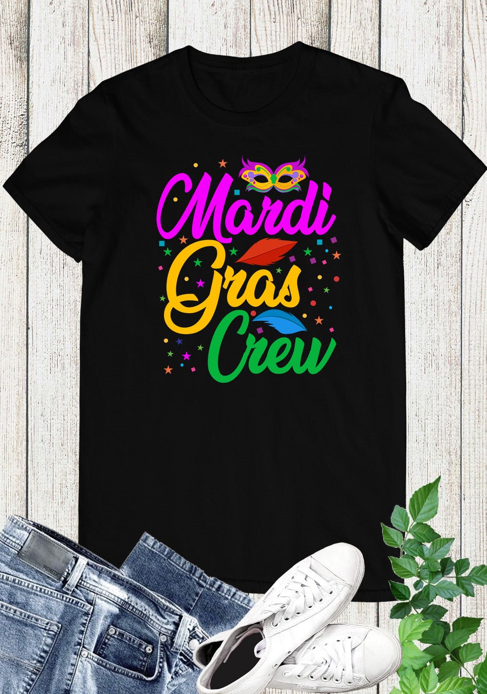 Mardi Gras Crew T-Shirt for Family