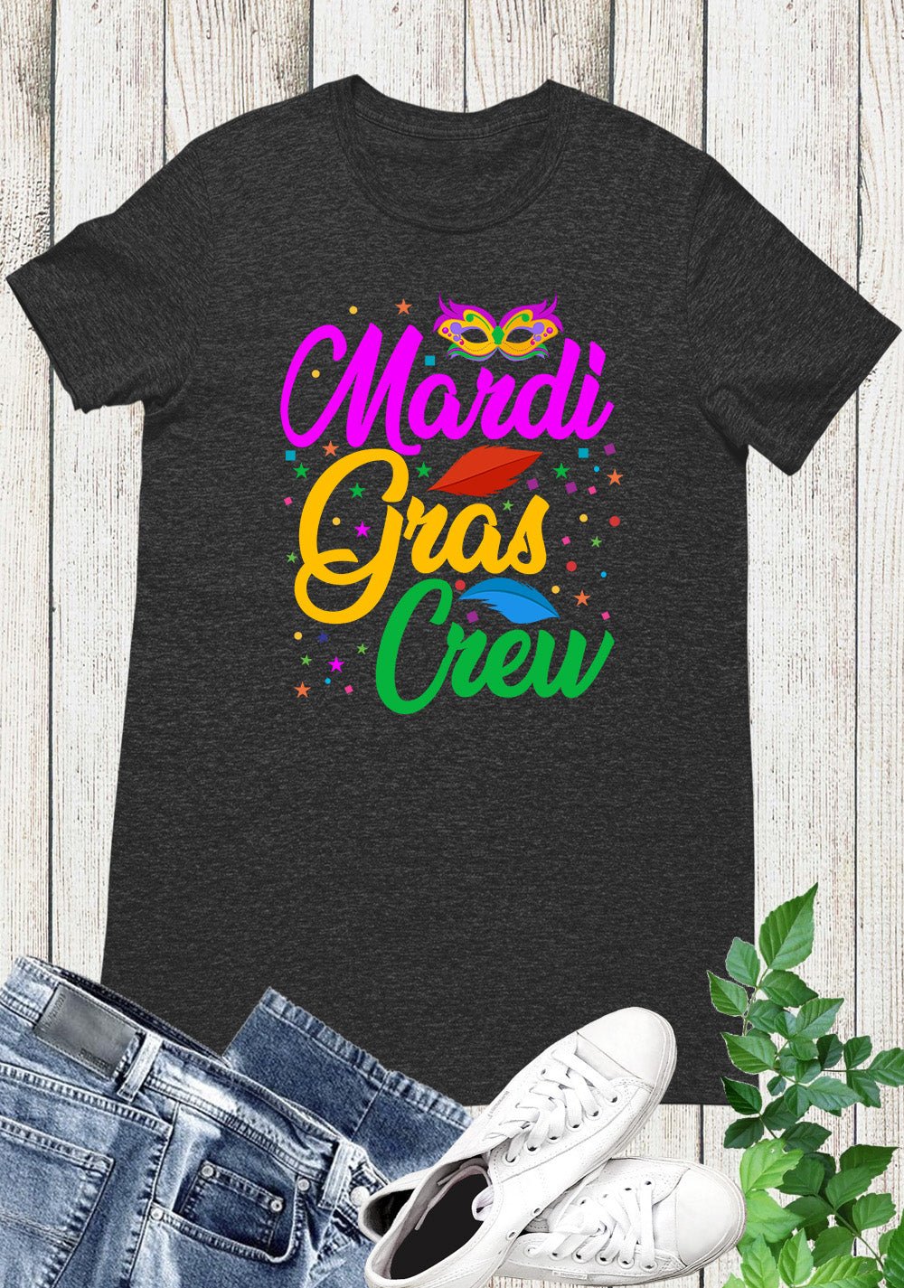 Mardi Gras Crew T-Shirt for Family
