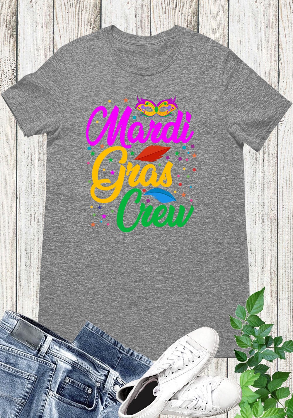 Mardi Gras Crew T-Shirt for Family