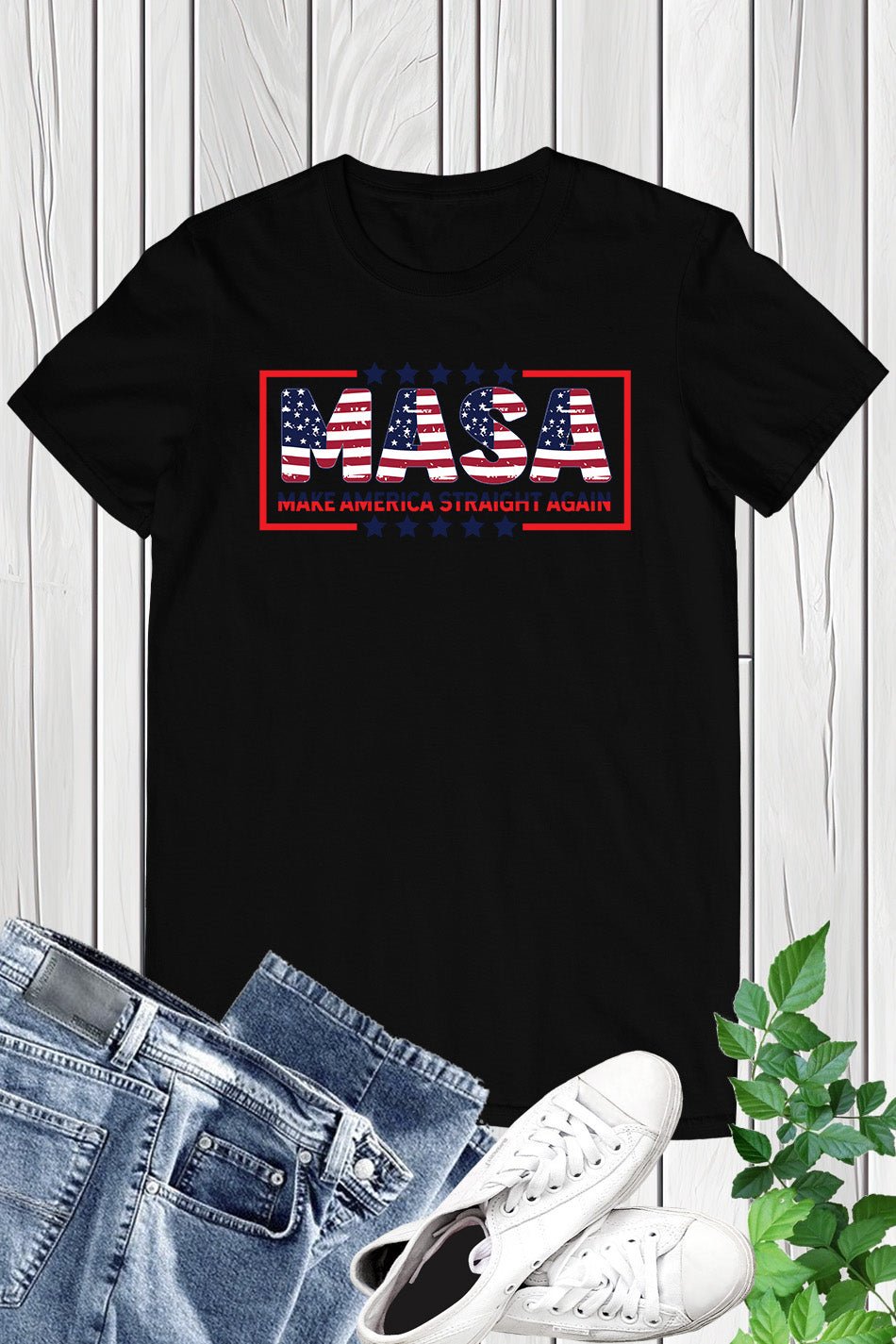 Masa Make America Straight Again Election 2024 Shirt - Image 5