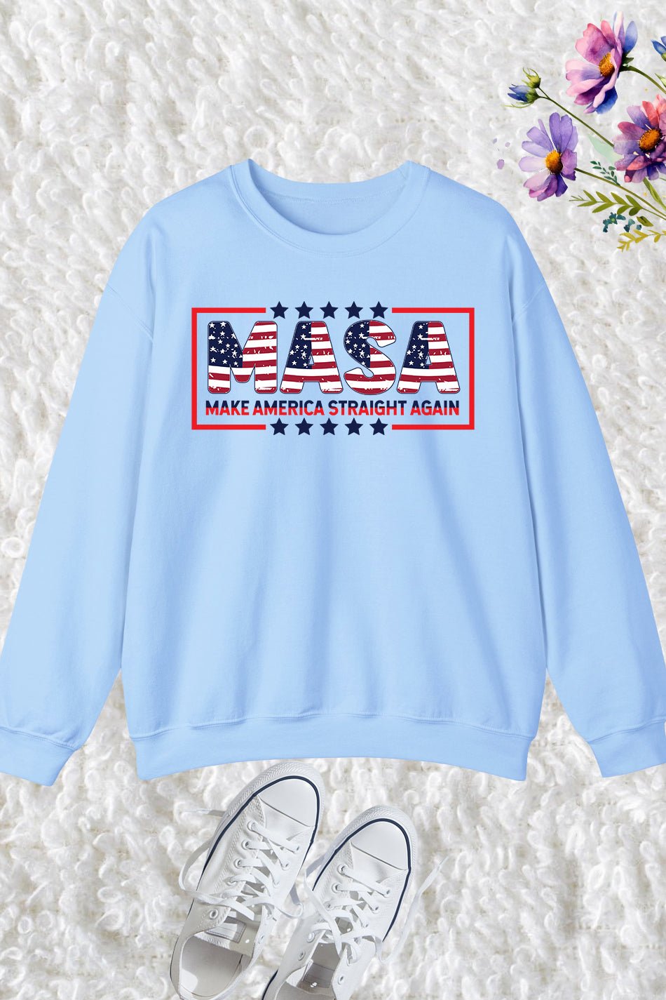 Masa Make America Straight Again Election 2024 Sweatshirt - Image 2