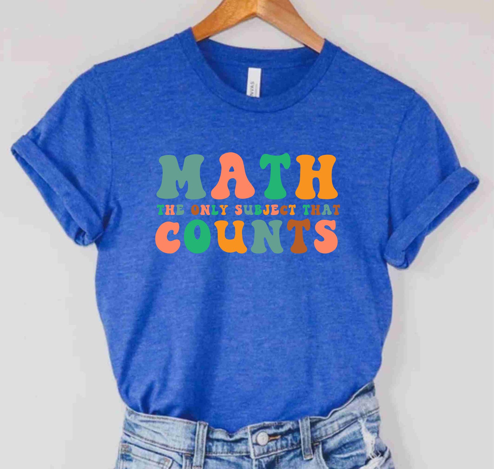 Math The Only Subject That Counts Teacher Funny Math Lover Gift Tshirt - Image 4