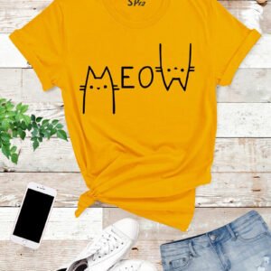 Meow Cat Lover T Shirt