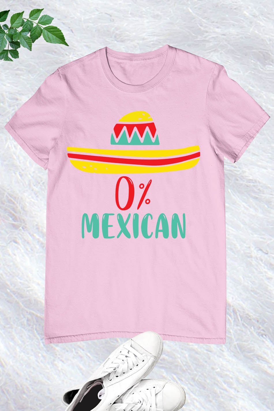 0% Mexican Cinco De Mayo Fiesta Sombrero Funny T-Shirt