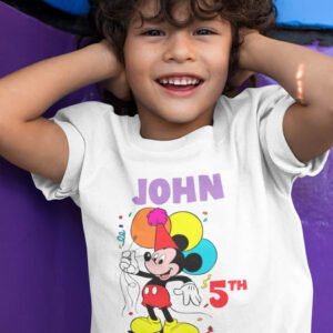Custom Mickey Mouse Birthday Boy Shirt