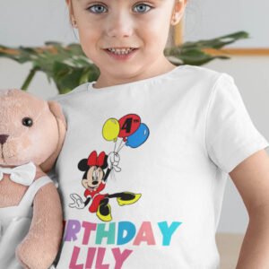 Custom Minnie Mouse Birthday Girl Shirt