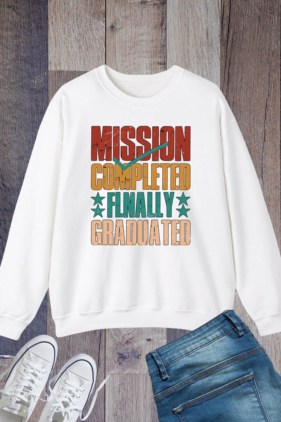 Mission Completed Finally Grad Sweatshirt - Image 4