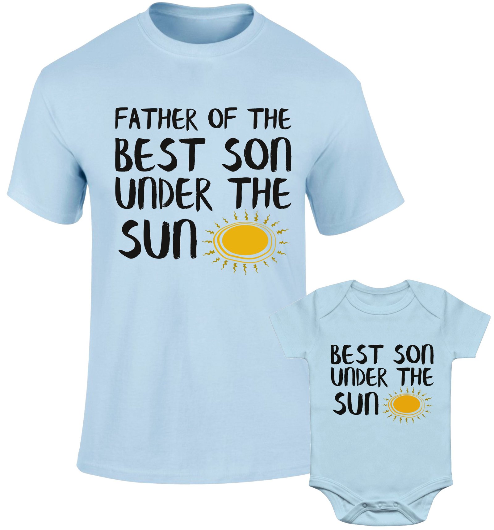 Father Daddy Daughter Dad Son Matching Tshirts Father Of Best Son Under Sun - Image 2
