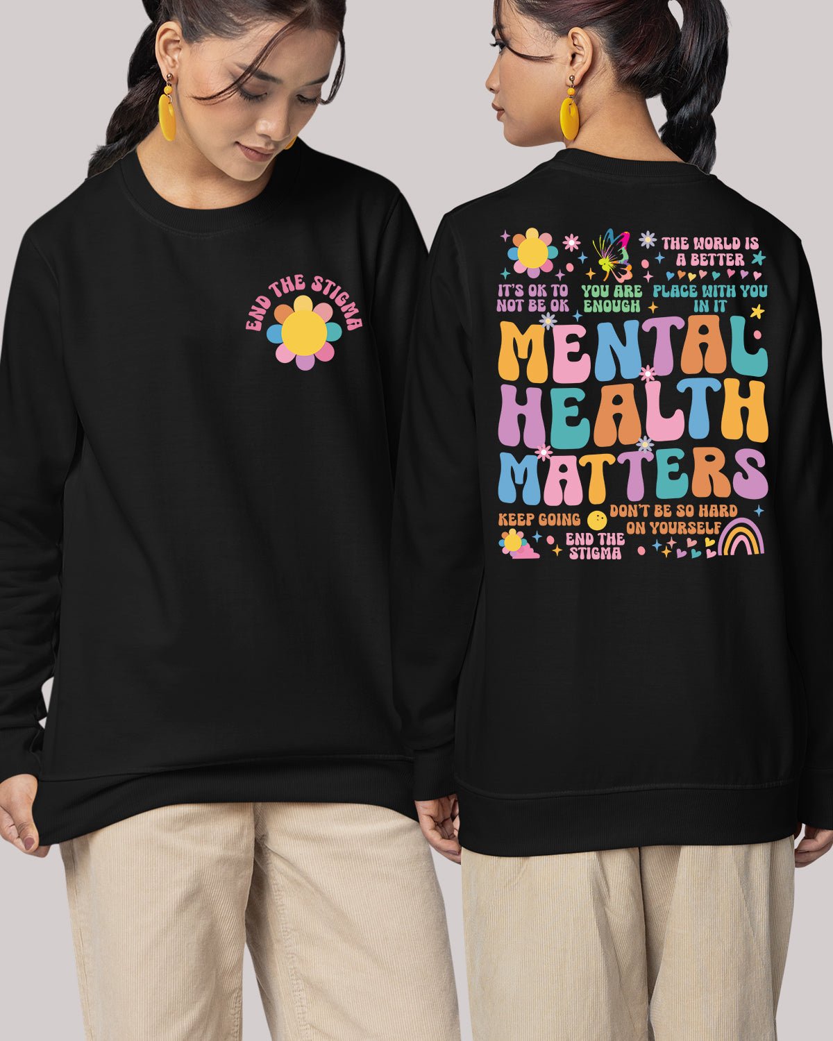 Mental Health Matter Trendy Sweatshirts