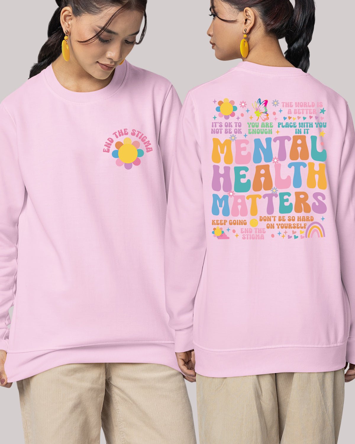 Mental Health Matter Trendy Sweatshirts