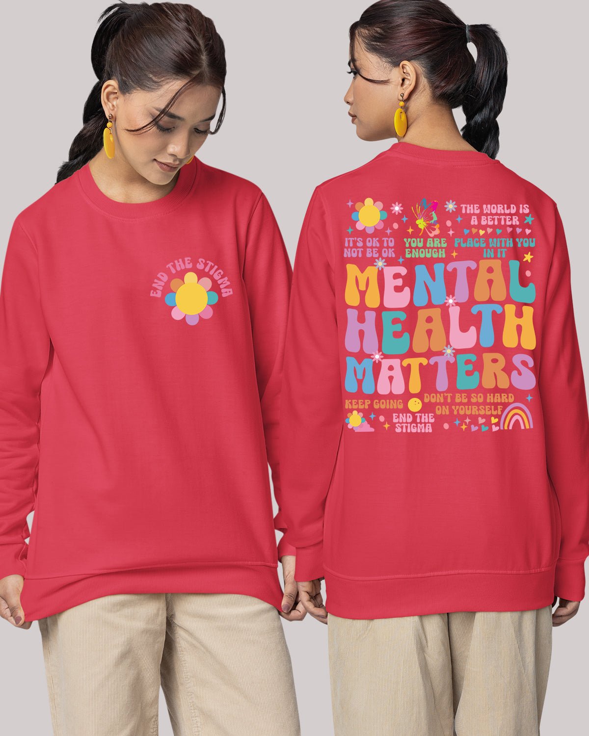 Mental Health Matter Trendy Sweatshirts